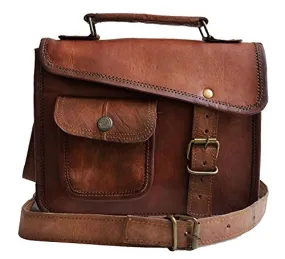 11" Cuero Shop- Stylish Men's Genuine Real Leather Small Brown Shoulder Messenger Passport Laptop 11" Cuero Shop- Stylish Men's Genuine Real Leather Small Brown Shoulder Messenger Passport Laptop