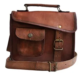 13" Cuero Shop- Stylish Men's Genuine Real Leather Small Brown Shoulder Messenger Passport Laptop 13" Cuero Shop- Stylish Men's Genuine Real Leather Small Brown Shoulder Messenger Passport Laptop