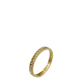 18K Gold 3.5mm Band with 2.5mm Rose Cut Diamonds 18K Gold 3.5mm Band with 2.5mm Rose Cut Diamonds