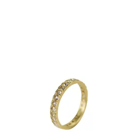 18K Gold 3mm Band with 2mm Rose Cut Diamonds 18K Gold 3mm Band with 2mm Rose Cut Diamonds