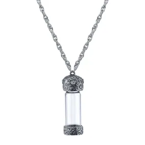 1928 Jewelry Antiqued Vine & Crystal Glass Vial Necklace 30" 1928 Jewelry Antiqued Vine & Crystal Glass Vial Necklace 30"