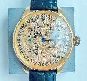 1940s Rolex Pocket Watch Movement Custom Watch Heart Leaf Dial Wristwatch 1940s Rolex Pocket Watch Movement Custom Watch Heart Leaf Dial Wristwatch