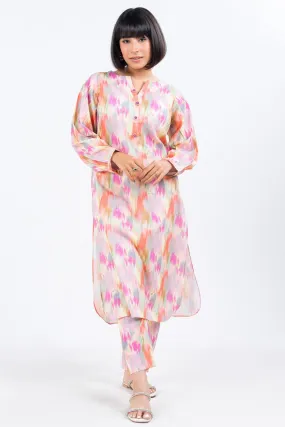 2 Pc Embroidered Slub Outfit 2 Pc Embroidered Slub Outfit