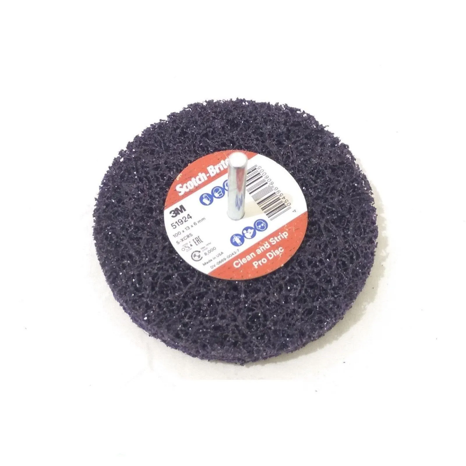 3M Disco XO-ZS perno mm.6  d.disco 100x13 mm colore viola Scotch Brite