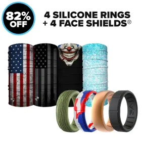 4 SILICONE RINGS |   4 FACE SHIELDS® 4 SILICONE RINGS |   4 FACE SHIELDS®