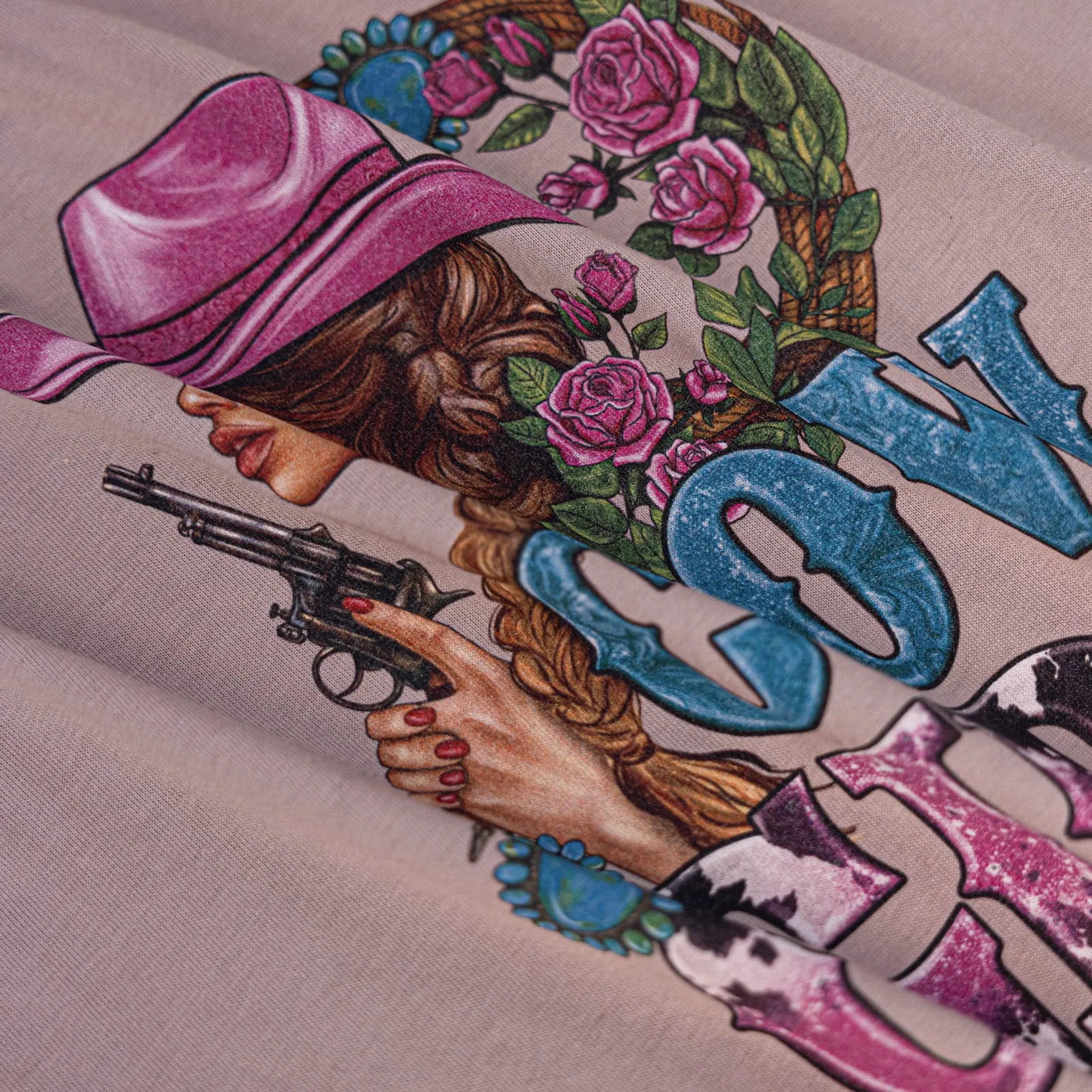 ABT-013  American Bling Women Graphic Printed Short Sleeve T-Shirt AB-T1013(Prepack 10PCS)