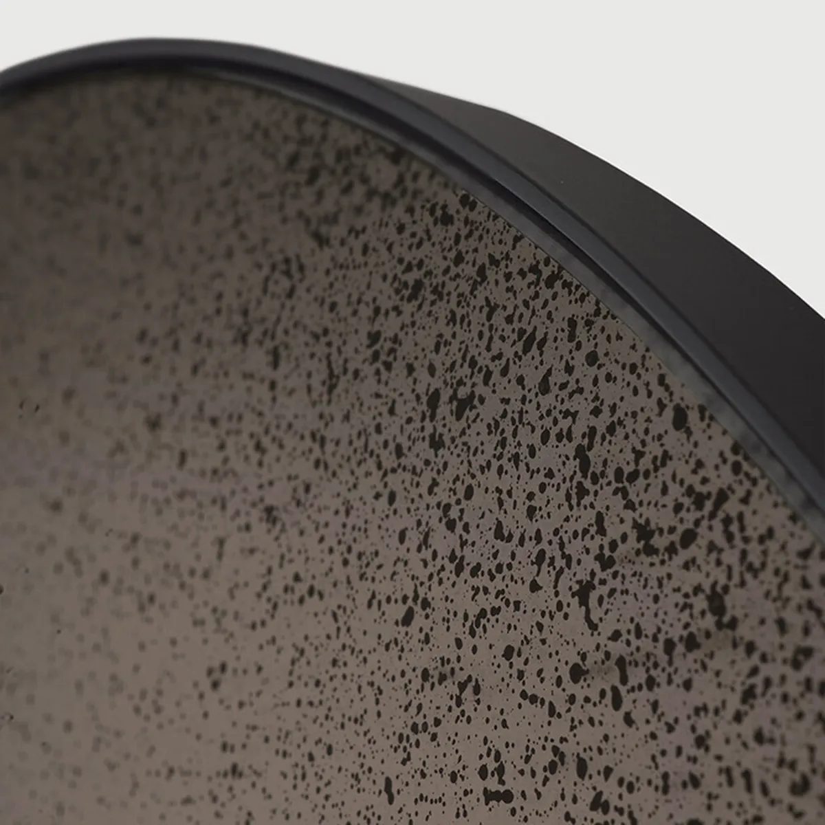 Aged Round Wall Mirror