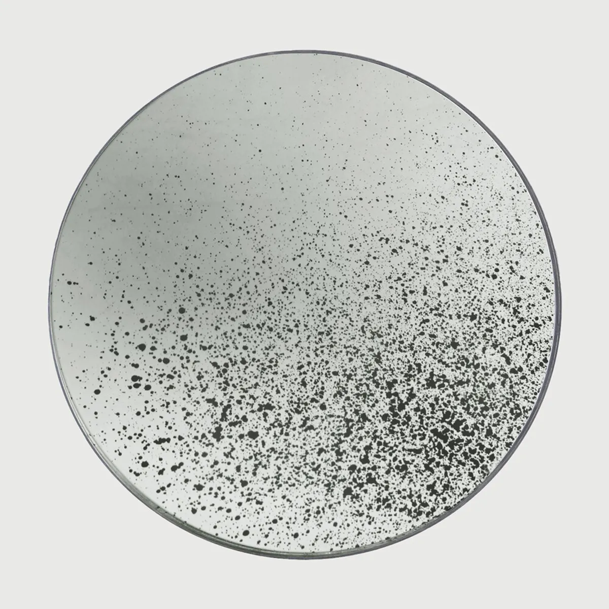 Aged Round Wall Mirror