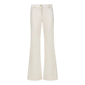 Alfy Wide Leg Denim Jean - Cream Alfy Wide Leg Denim Jean - Cream