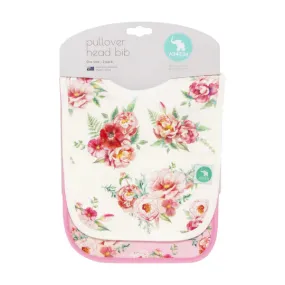 All 4 Ella Pullover Head Bibs 2 Pack - Floral All 4 Ella Pullover Head Bibs 2 Pack - Floral