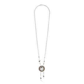 Amulet Boho Pearls necklace black and white Amulet Boho Pearls necklace black and white