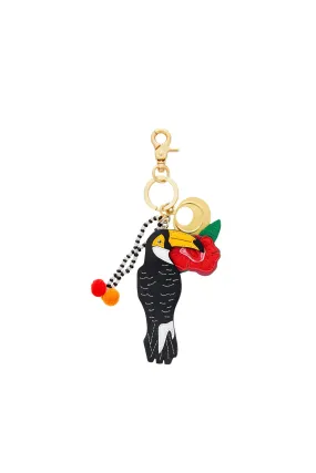 APPLIQUE LEATHER KEYRING CALL ME CARMEN APPLIQUE LEATHER KEYRING CALL ME CARMEN