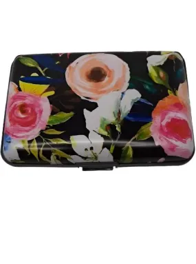 Armored Wallet - Floral On Black - 71574 Armored Wallet - Floral On Black - 71574