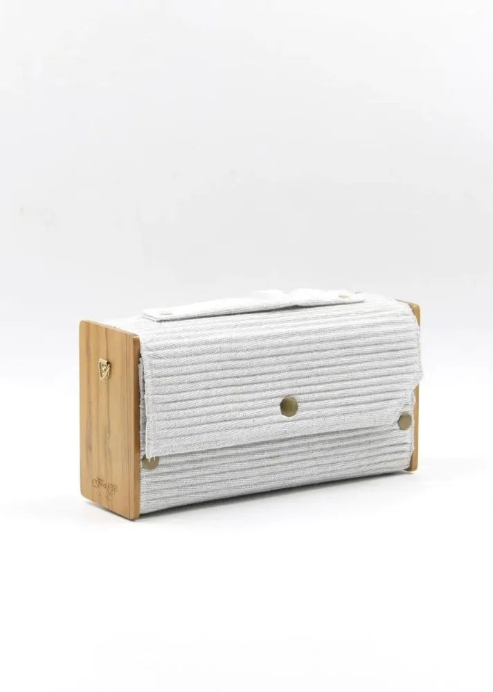 Ash Grary & Moon Box Clutch- Changeable Sleeve