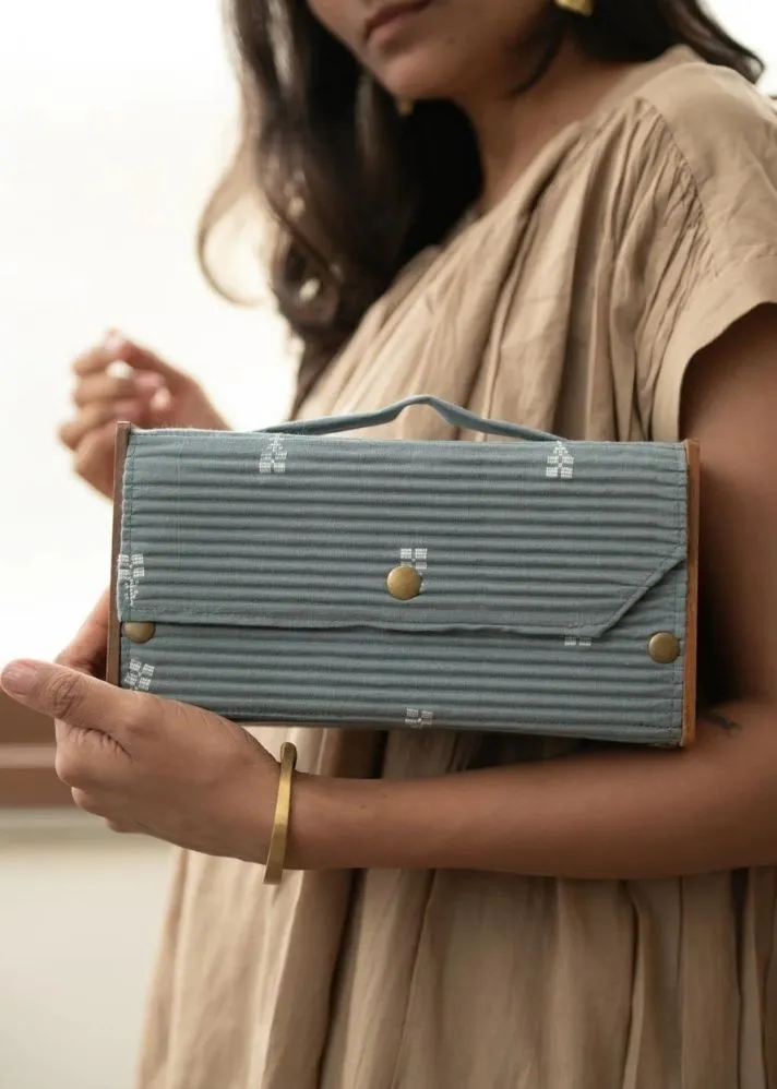 Ash Grary & Moon Box Clutch- Changeable Sleeve