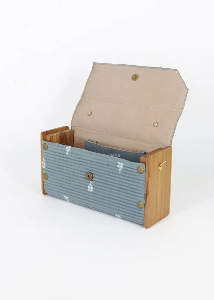 Ash Grary & Moon Box Clutch- Changeable Sleeve