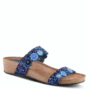 Azura Bahama Cork Wedge Multi Straps Sandal Azura Bahama Cork Wedge Multi Straps Sandal