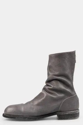 Back zip mid-top leather boots | 988ZX Back zip mid-top leather boots | 988ZX
