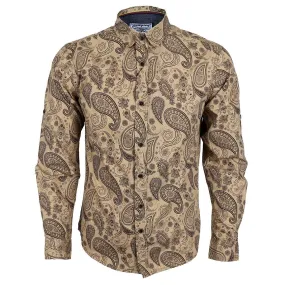 Badgley New York City Quality Finest Long Sleeve Shirt-Brown Badgley New York City Quality Finest Long Sleeve Shirt-Brown