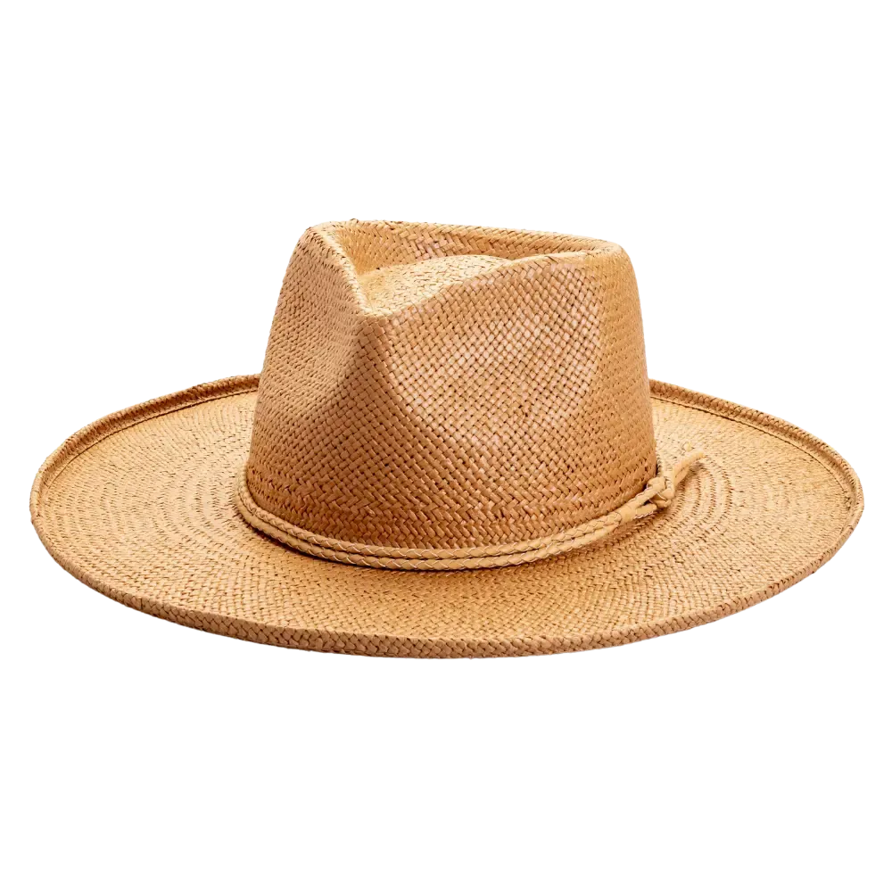 Bailey | Womens Tea Sun Straw Hat Western Cowgirl Hat - Bourbon Cowgirl