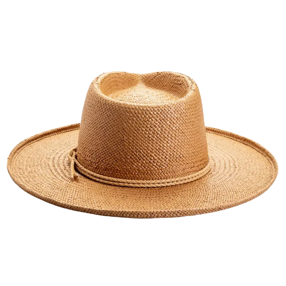 Bailey | Womens Tea Sun Straw Hat Western Cowgirl Hat - Bourbon Cowgirl
