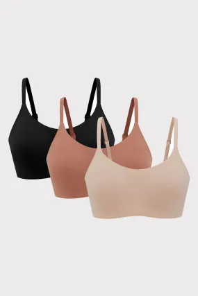 Barely Zero Spaghetti Strap Bra Trio Barely Zero Spaghetti Strap Bra Trio