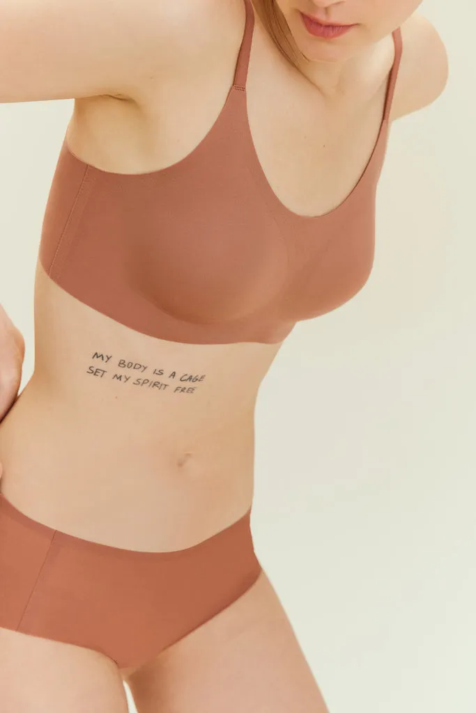 Barely Zero Spaghetti Strap Bra Trio
