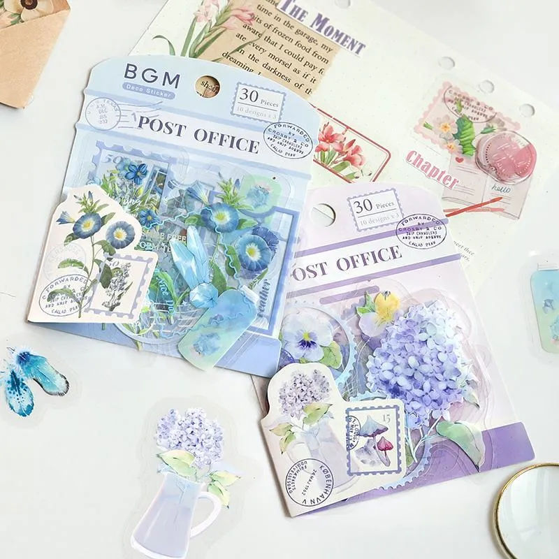 BGM Lavender Garden Post Office Clear Seal