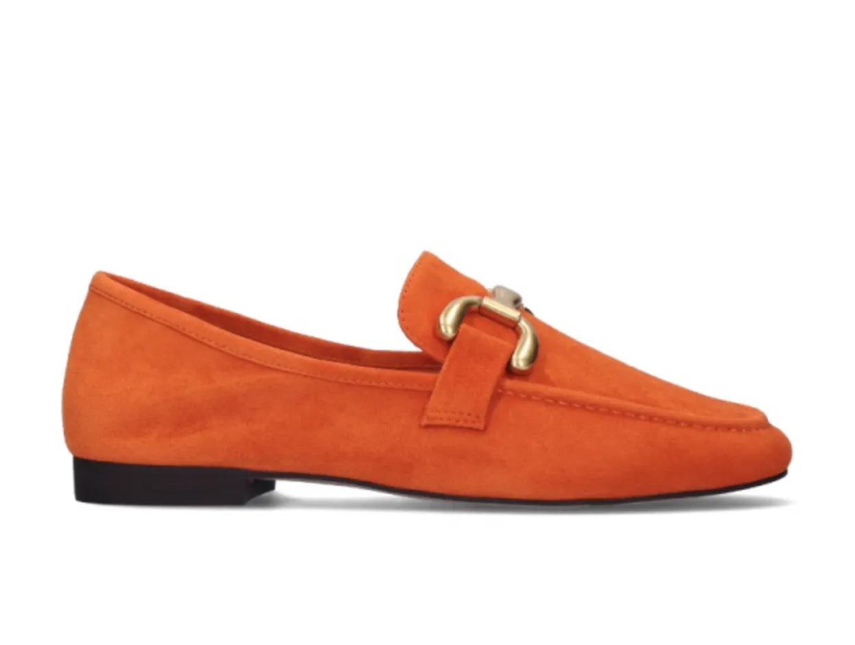 Bibi Lou Zagreb Orange Suede Loafers