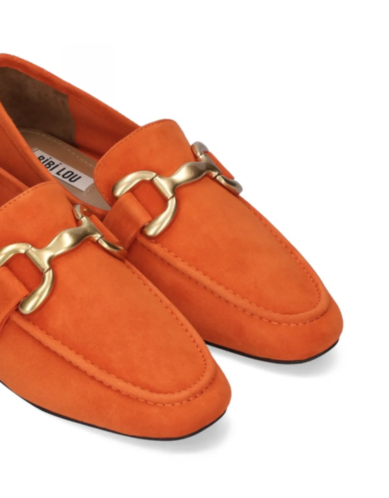 Bibi Lou Zagreb Orange Suede Loafers