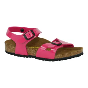 Birkenstock Kids Rio Birko-Flor Sandals Pink Patent 25 N Birkenstock Kids Rio Birko-Flor Sandals Pink Patent 25 N