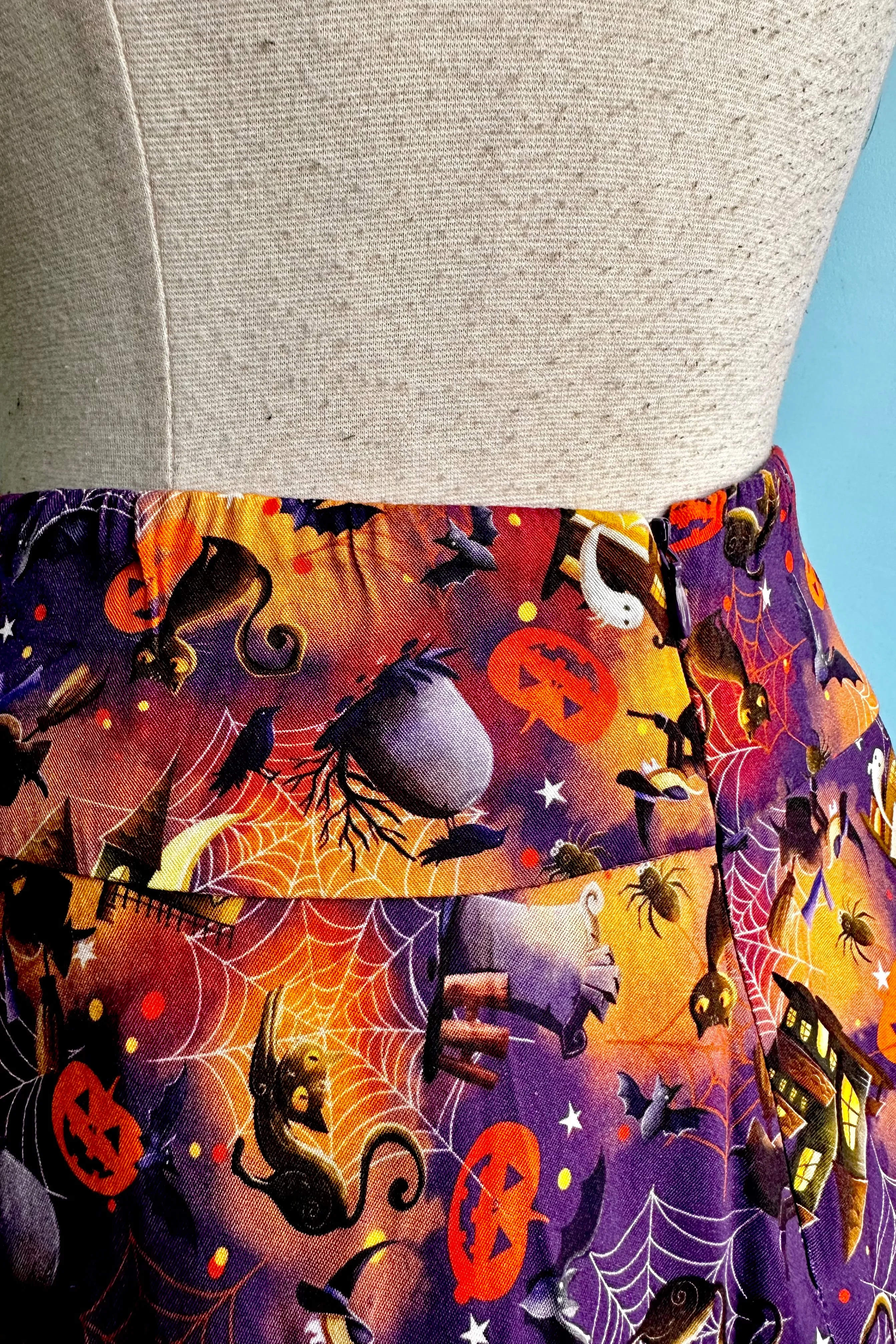 Black Cats and Witches Clara Skirt by Miss Lulo