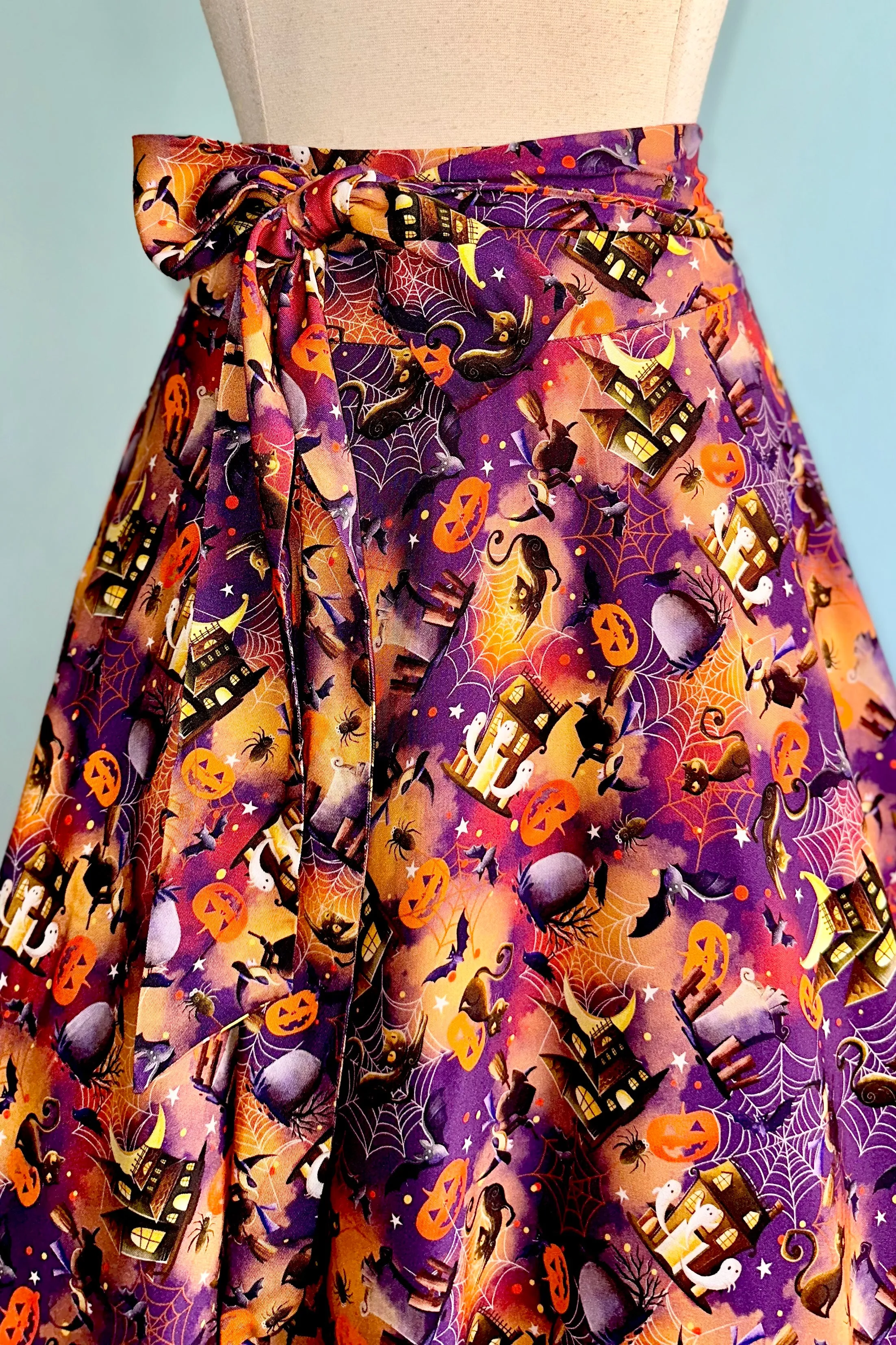 Black Cats and Witches Clara Skirt by Miss Lulo