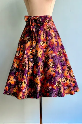 Black Cats and Witches Clara Skirt by Miss Lulo