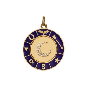 Blue Crescent Medallion Blue Crescent Medallion