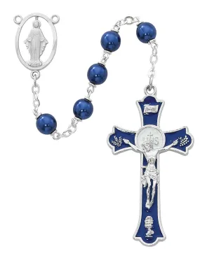 Blue Metallic Rosary Blue Metallic Rosary