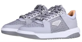 BNJ SIGMA Low-Top Ice Grey Python Cut- Matt Nappa BNJ SIGMA Low-Top Ice Grey Python Cut- Matt Nappa