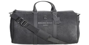 BNJ TRAVEL BAG BLACK PYTHON CUT MATT NAPPA BNJ TRAVEL BAG BLACK PYTHON CUT MATT NAPPA