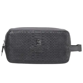 BNJ WASHBAG BLACK PYTHON CUT MATT NAPPA BNJ WASHBAG BLACK PYTHON CUT MATT NAPPA