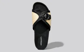 Boheme Chic Slides : Black Boheme Chic Slides : Black