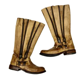Boots Knee Flats By Bed Stu In Brown, Size: 9.5 Boots Knee Flats By Bed Stu In Brown, Size: 9.5