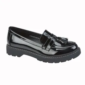 Boulevard Black Patent Tassel Detail Loafer Boulevard Black Patent Tassel Detail Loafer