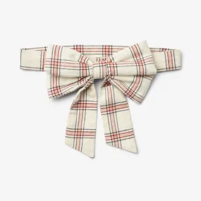 Bow Waist Sonja - eggshell check Bow Waist Sonja - eggshell check