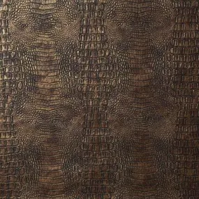 Bronze Croc Embossed Faux Leather Bronze Croc Embossed Faux Leather