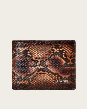 Brown bifold exotic wallet Brown bifold exotic wallet