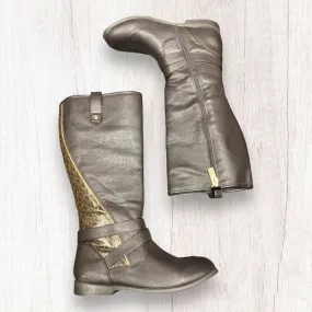 Brown Boots Knee Flats Michael By Michael Kors, Size 5 Brown Boots Knee Flats Michael By Michael Kors, Size 5
