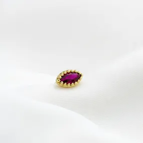 Burgundy Marquise Stud Burgundy Marquise Stud