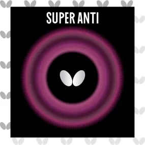 Butterfly Super Anti Table Tennis Rubber (Black) Butterfly Super Anti Table Tennis Rubber (Black)