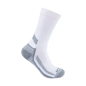 Carhartt Men's Force 3-Pack Midweight Crew Sock - White Carhartt Men's Force 3-Pack Midweight Crew Sock - White