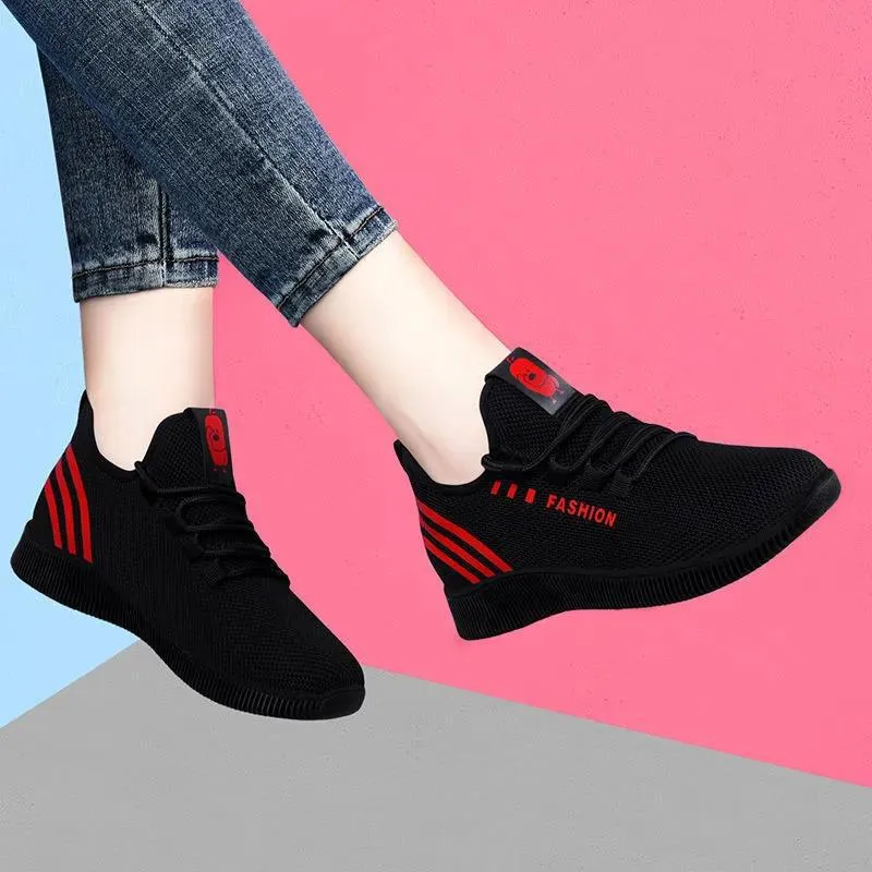 Casual Sneakers Women's Shoes Mesh Breathable Korean Style Trendy
